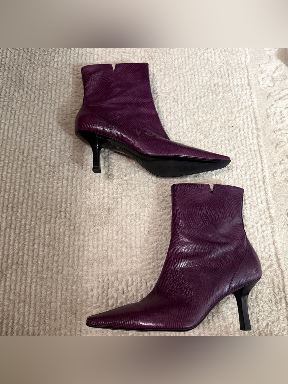 Gianni Bini Purple Ankle Boots